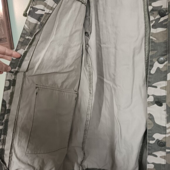 Highway Jeans Camo Button-down Canvas Jacket Womens Size 1X - Picture 3 of 12